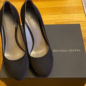 Bottega Veneta Brown Eclipse Matt Suede Platform